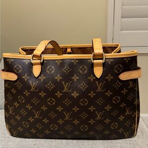 Louis Vuitton Brown and Tan Monogram Tote